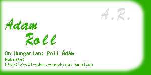 adam roll business card